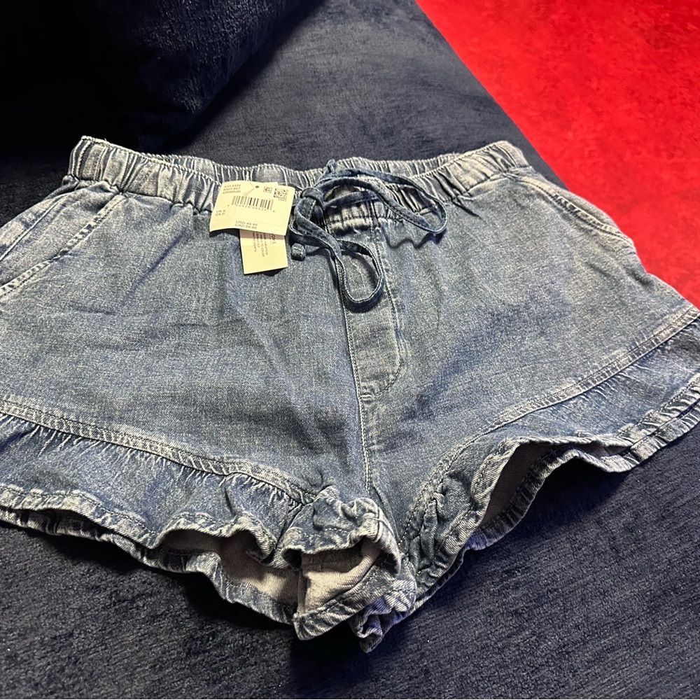 American Eagle Outfitters Light Blue Jean Shorts